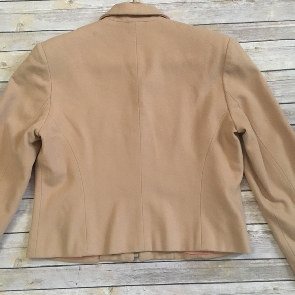 Vintage HENRI BENDEL camel wool zip front jacket - Picture 3 of 8